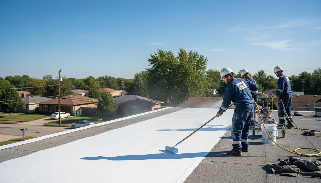 Commercial roof coating in Teeds Grove, IA near me